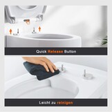 O-vormige Toiletbril Wit | Softclose & Quick-Release | 32% Korting