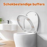 O-vormige Toiletbril Wit | Softclose & Quick-Release | 32% Korting