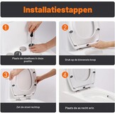 O-vormige Toiletbril Wit | Softclose & Quick-Release | 32% Korting