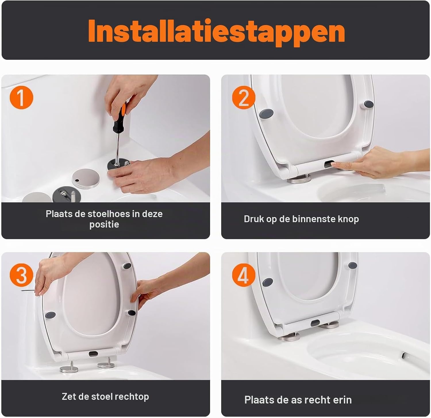 O-vormige Toiletbril Wit | Softclose & Quick-Release | 32% Korting