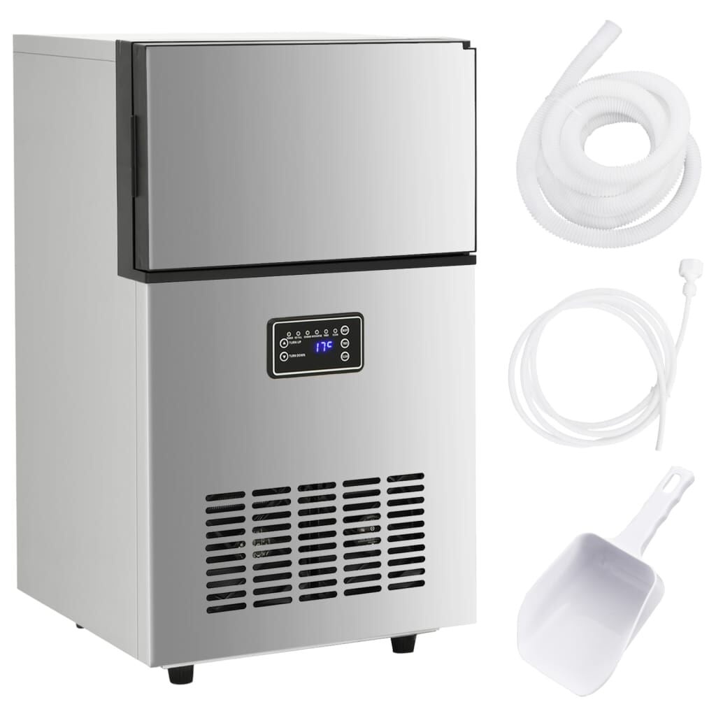 IJsblokjesmachine VidaXL 45 kg/dag Zilver - 55% Korting