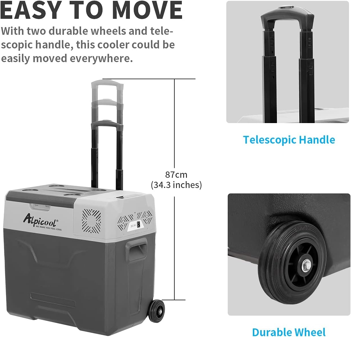 Mobiele Koelbox Vriesbox 50L | 12V/24V/230V | 54% Korting