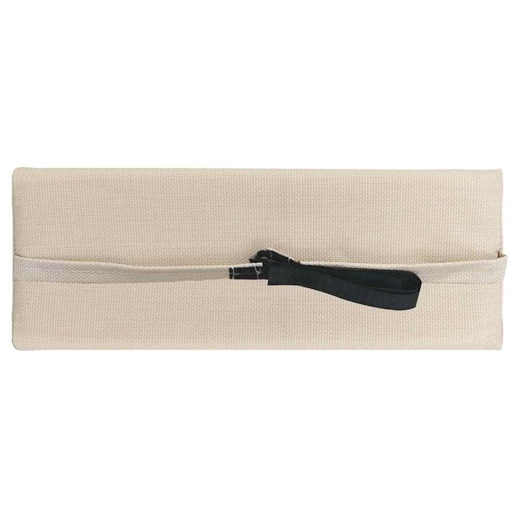 Hoofdsteun Ligstoel Textileen Crème - 40x7,5x15 cm - 31% Korting