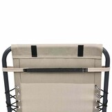 Hoofdsteun Ligstoel Textileen Crème - 40x7,5x15 cm - 31% Korting