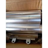 Stevige Tuinpoort Staal 400x100 cm Zilver - 55% Korting!