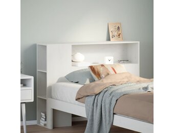 Hoofdbord met Opbergruimte 75 cm Wit Grenenhout - 34% Korting