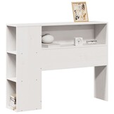 Hoofdbord met Opbergruimte 75 cm Wit Grenenhout - 34% Korting