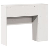 Hoofdbord met Opbergruimte 75 cm Wit Grenenhout - 34% Korting