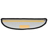 15x Zwarte Trapmatten Halfrond 56x17 cm - 34% Korting