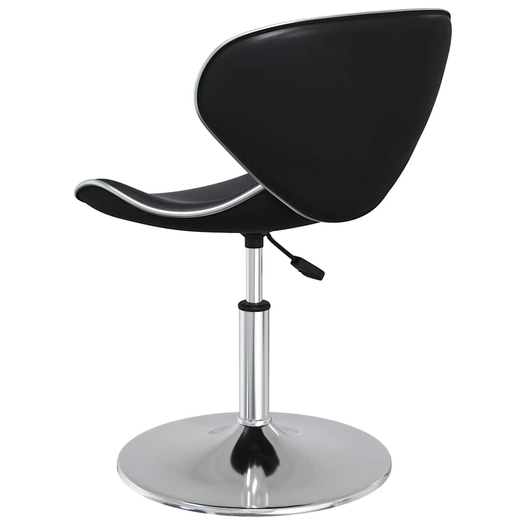 Eetkamerstoelen Kunstleer Zwart (2 stuks) - 54% Korting