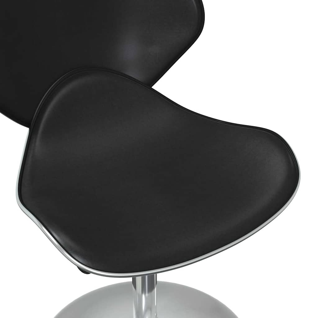 Eetkamerstoelen Kunstleer Zwart (2 stuks) - 54% Korting