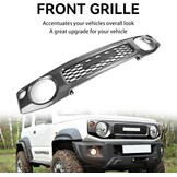 Frontgrille voor Suzuki Jimny JB64 JB74 2019-2023 - Honeycomb Design - Grijs