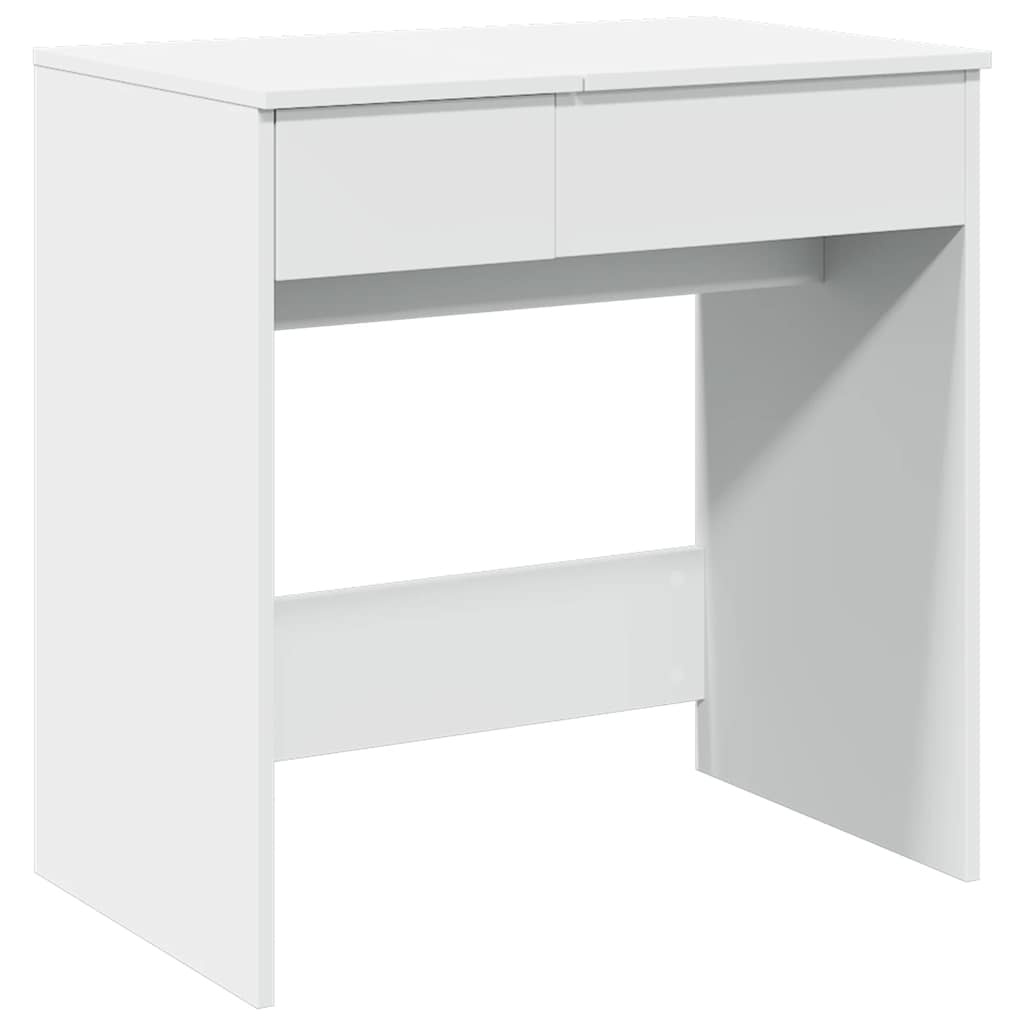 vidaXL Kaptafel met spiegel 73x46,5x120 cm wit