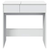 vidaXL Kaptafel met spiegel 73x46,5x120 cm wit