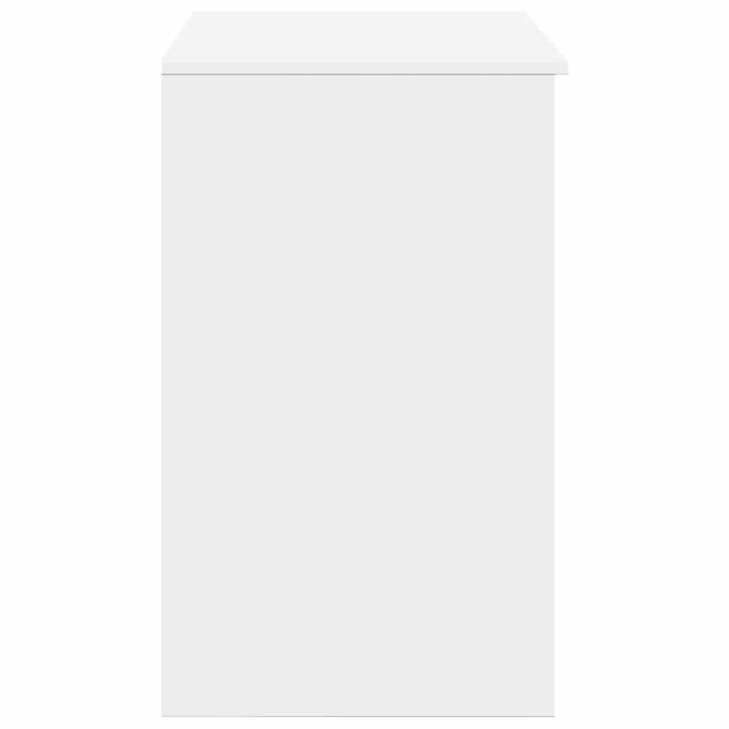 vidaXL Kaptafel met spiegel 73x46,5x120 cm wit