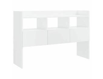 vidaXL Dressoir 105x30x70 cm bewerkt hout hoogglans wit