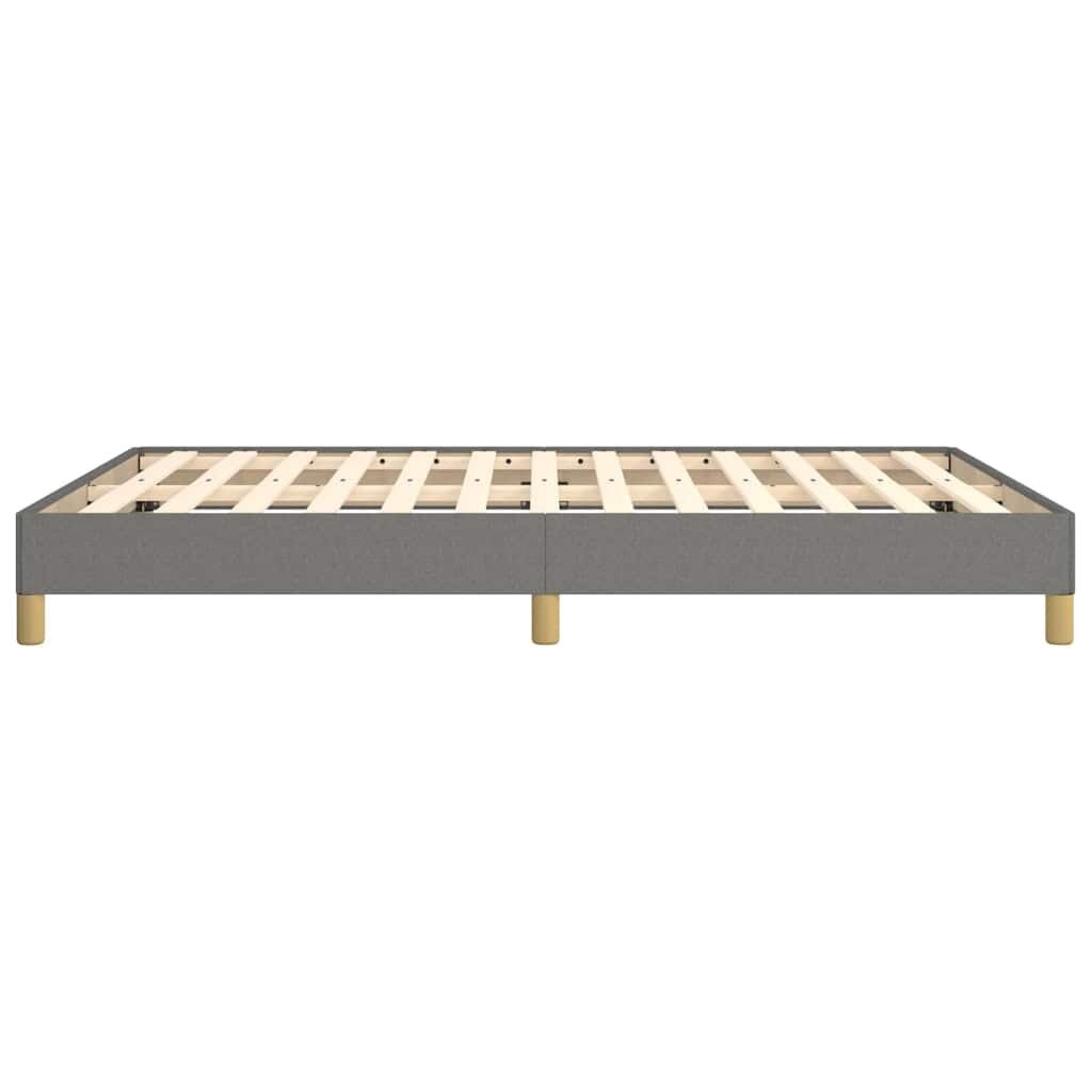vidaXL Bedframe zonder matras stof donkergrijs 140x200 cm
