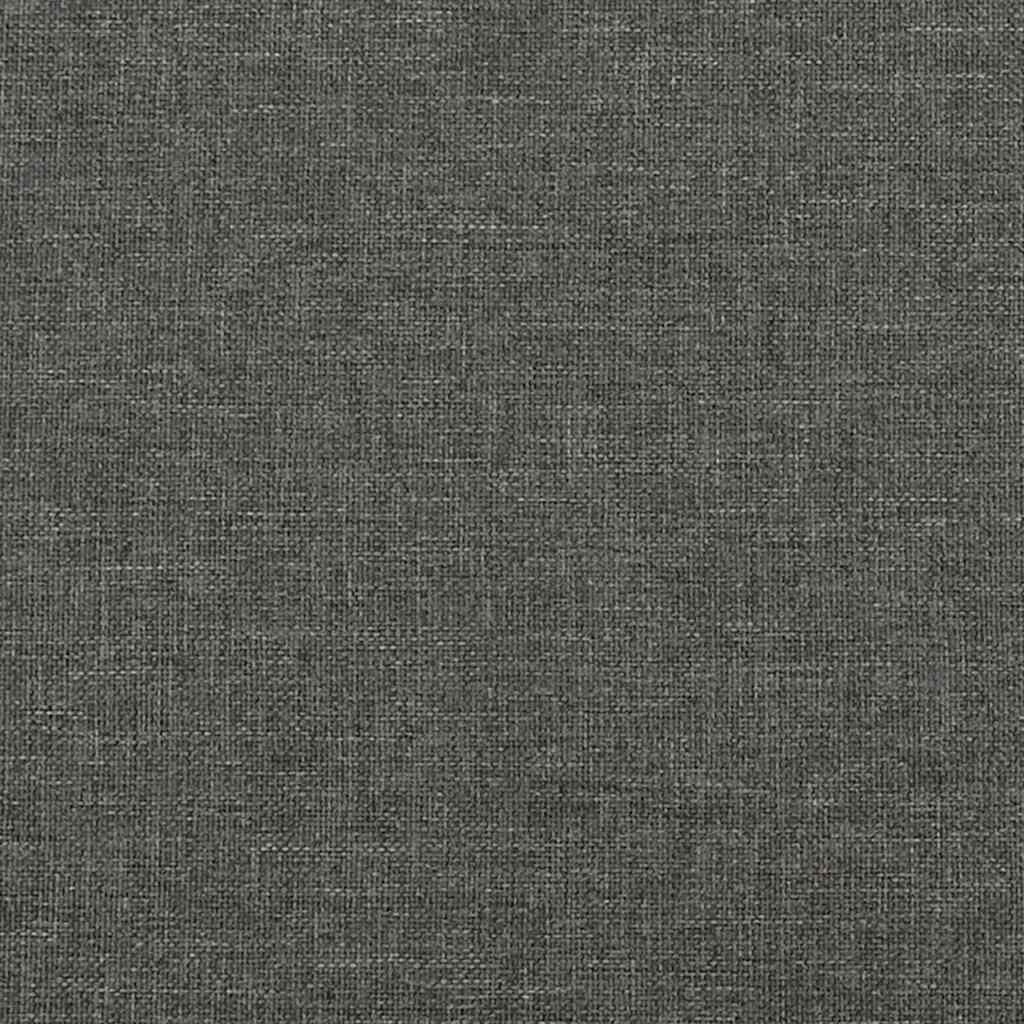 vidaXL Bedframe zonder matras stof donkergrijs 140x200 cm