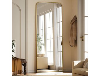 Koonmi Staande Spiegel met Boog - 76 x 171 cm - Goud