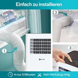 KLIM K9000 Mobiele Airconditioner 3-in-1 - 9000 BTU - Wit