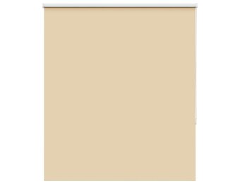 vidaXL Rolgordijn verduisterend 140x130 cm stofbreedte 136,6 cm beige