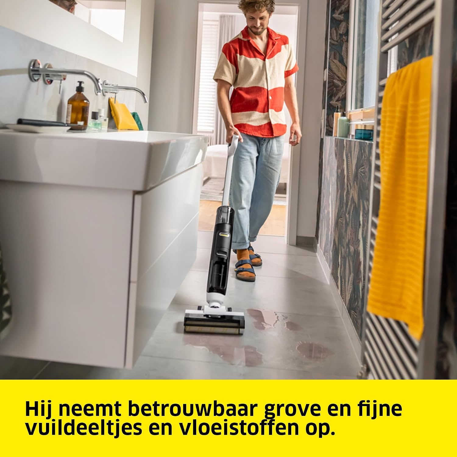 Kärcher FCV 3 Accu Stofzuigdweil - Wit - 130 m²