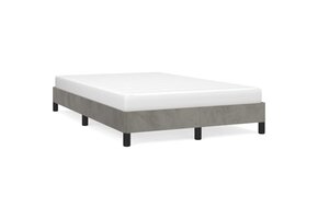 Lichtgrijs Fluweel Bedframe 120x200 cm - 34% Korting!