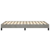 vidaXL Bedframe zonder matras 120x200 cm fluweel lichtgrijs