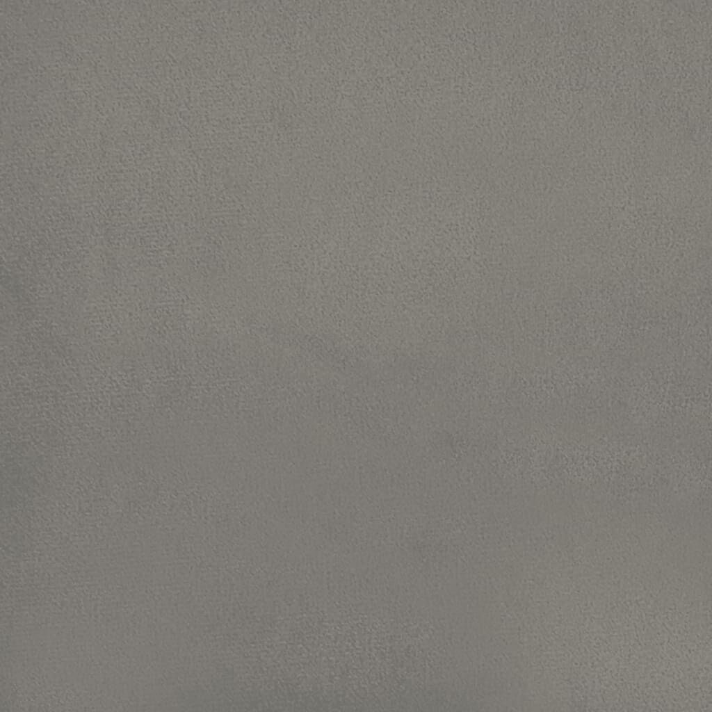 vidaXL Bedframe zonder matras 120x200 cm fluweel lichtgrijs