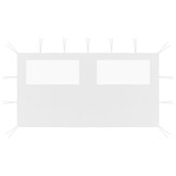vidaXL Prieelzijwand met ramen 4x2 m wit