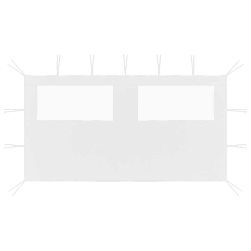 vidaXL Prieelzijwand met ramen 4x2 m wit
