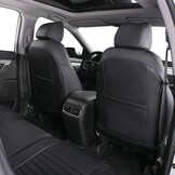 Custom Fit Autostoelhoezen voor Honda CRV 2013-2017 - Zwart Leer