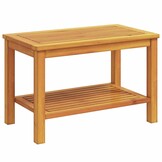 vidaXL Bijzettafel Olie naturel 70 x 40 x 45 cm Massief Acaciahout