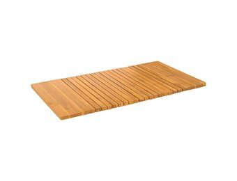 vidaXL Badmat Naturel 100 x 55 cm Massief Acaciahout