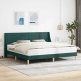 vidaXL Bedframe Effen met hoofdeinde aansluitplaat
