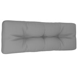 vidaXL Palletkussen 120x40x12 cm stof grijs
