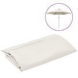 vidaXL Vervangingsdoek voor parasol 300 cm wit