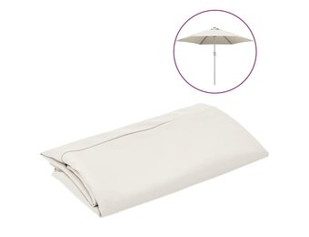 vidaXL Vervangingsdoek voor parasol 300 cm wit