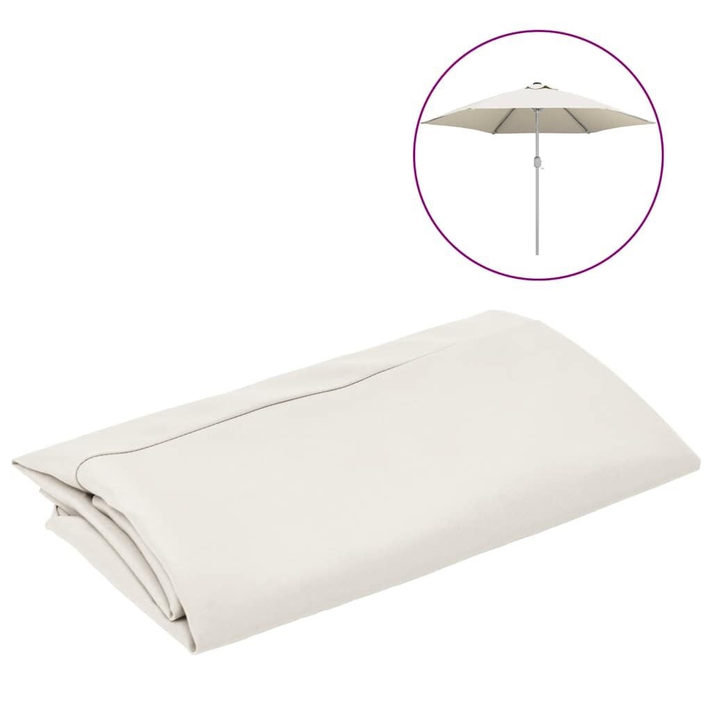 vidaXL Vervangingsdoek voor parasol 300 cm wit