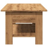 vidaXL Salontafel 102x55x42 cm bewerkt hout artisanaal eikenkleur