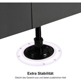 PURPLE LEAF Parasolvoet BSWK500 - Verrijdbare Parasolstandaard - Zwart
