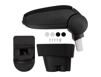 vidaXL Autoarmsteun 12x36x(33,5-48) cm ABS zwart