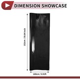 Beschermfolie voor auto's, buiten- en binnengebruik, vinylafdekking, 5,5 mil, 1 stuk, universeel zwart 6ft x 5ft