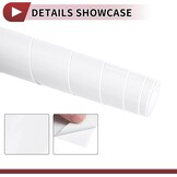 Witte beschermfolie, voor auto, 5,5 m x 59,84 inch, omwikkelde afdekking van vinyl voor binnen en buiten, 1 stuk universeel pvc