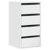 vidaXL Ladekast 40x41x76 cm bewerkt hout wit
