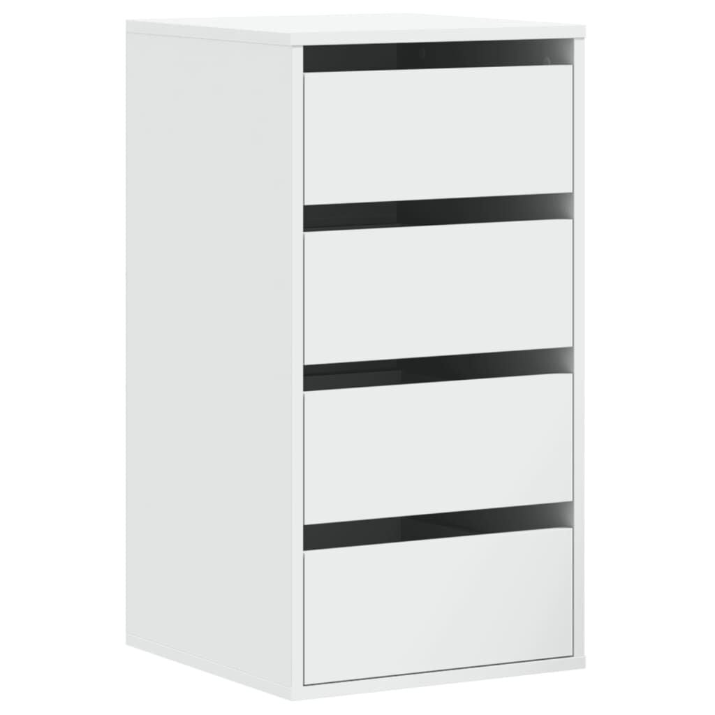 vidaXL Ladekast 40x41x76 cm bewerkt hout wit