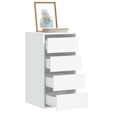 vidaXL Ladekast 40x41x76 cm bewerkt hout wit