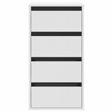 vidaXL Ladekast 40x41x76 cm bewerkt hout wit