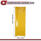 Gele beschermfolie voor auto, 140 x 150 cm, vinylfolie voor binnen en buiten, 1 stuk, pvc, universeel
