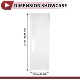 Witte Beschermfolie voor Auto 22,97 ft x 59,84 inch Omhullende Vinyl voor Binnen en Buiten 5,5 mil 1 stuk Universeel PVC